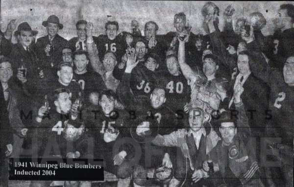 Blue Bombers 1941 Grey Cup