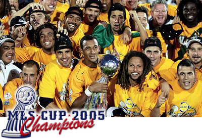 la galaxy mls champs 2005