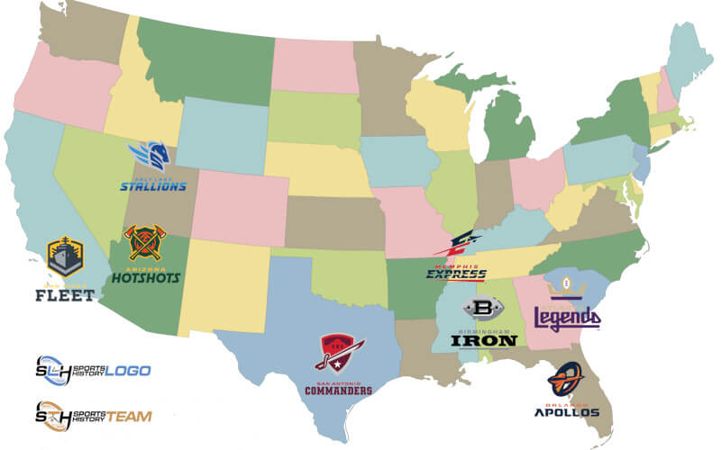 AAF Teams Map