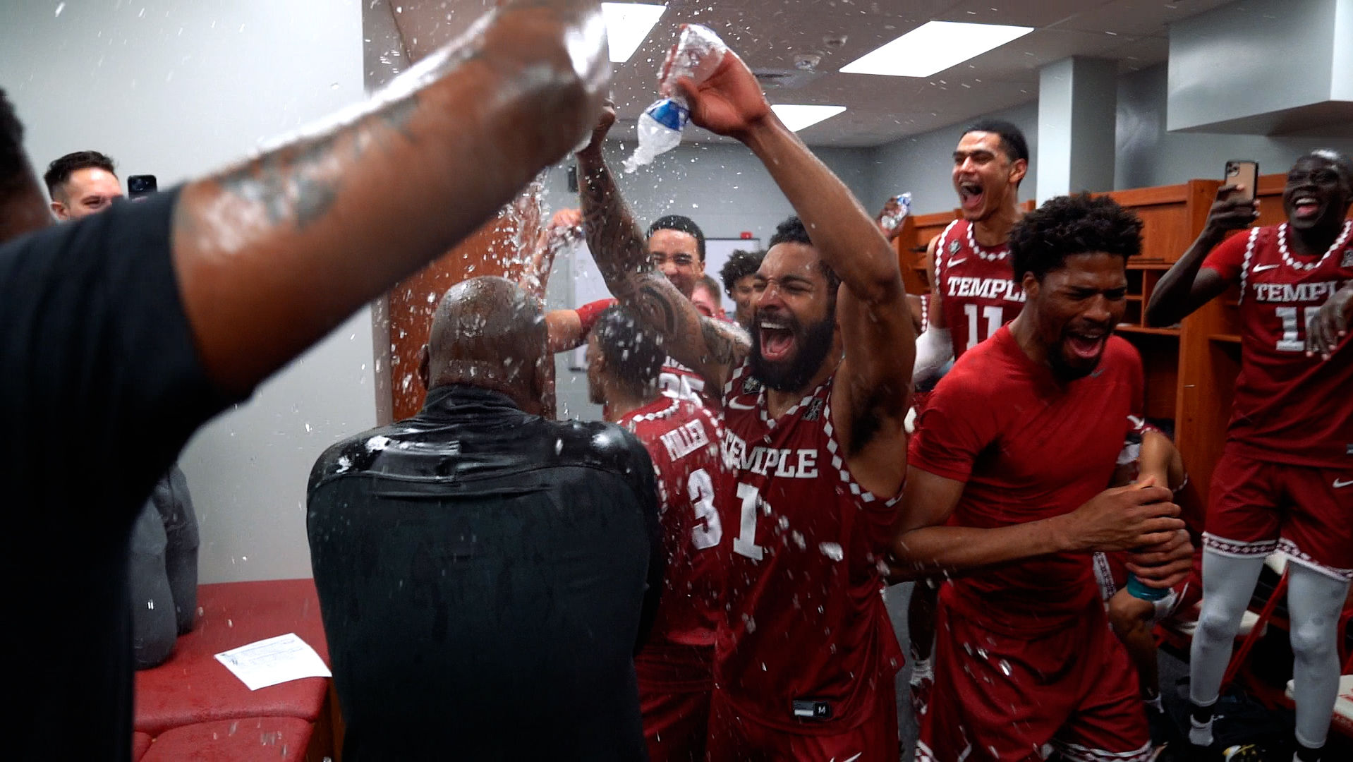 The Temple Owls men’s basketball atlantic victory